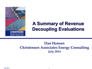 presentation on revenue decoupling