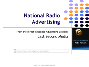 National Radio Advertising