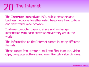 The Internet - KCPE-KCSE