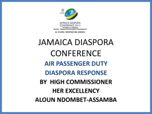 JAMAICA DIASPORA CONFERENCE