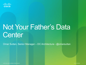 Cloud Computing: Not Your Father`s Data Center