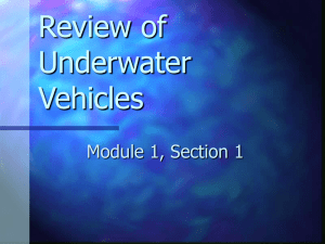 Review of Underwater Vehicles