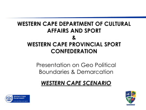 New section heading - Western Cape Provincial Sport Confederation