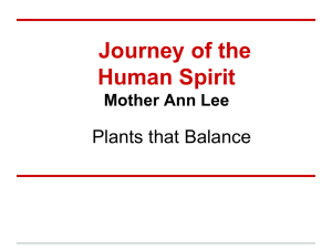 Journey of the Human Spirit Mother Ann Lee