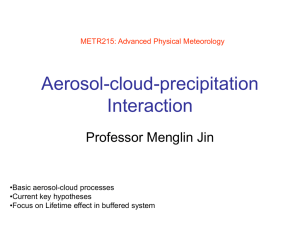 Aerosol-cloud-precipitation Interaction