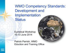 WMO Competencies
