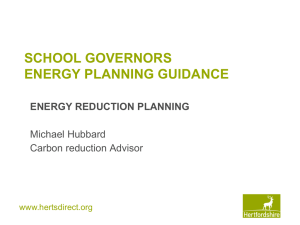 ENERGY REDUCTION PLANNING