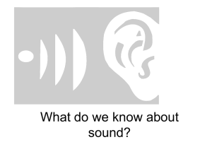 What do we know about sound? - Facultypages.morris.umn.edu