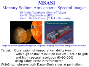 Mercury Sodium Atmospheric Spectral Imager