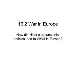 16.2 War in Europe