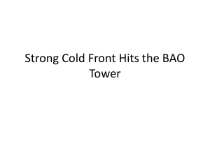Strong Cold Front Hits the BAO Tower