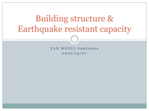 Building structure & Earthquake resistant capacity