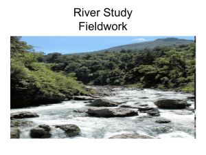 PowerPoint showing fieldwork planning, hazards