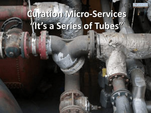 Curation micro-services: "It`s a series of tubes