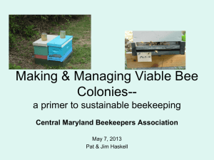 Haskell_CMBA_5.7.2013 - Central Maryland Beekeepers