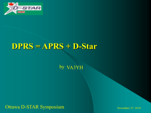 DPRS Overview – VA3YH