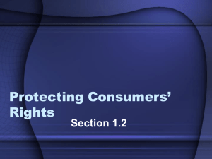 Protecting Consumers` Rights