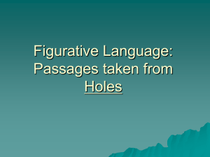 figurative language from HOLES