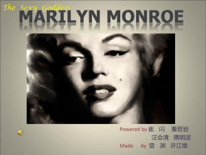 Marilyn Monroe The Sexy Goddess
