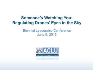Regulating Drones` Eyes in the Sky