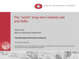 "World" Long Term Interest Rate and EME`s