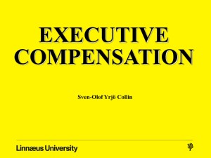 Executive compensation