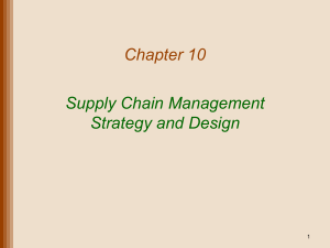 Chapter 10 Supply Chain Management