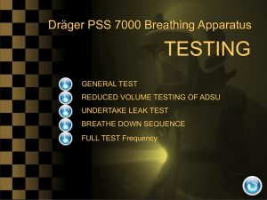 TR003BA Training Package - Drager PSS 7000 BA Set Testing