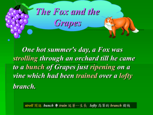 One hot summer`s day, a Fox was strolling through an orchard till he