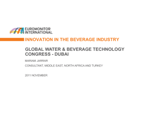 Innovation in the beverage industry