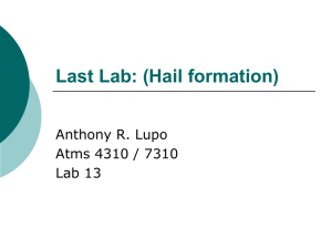 Last Lab: (Hail formation)