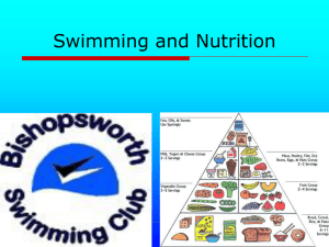 Swimming and Nutrition - Bishopsworth Swimming Club