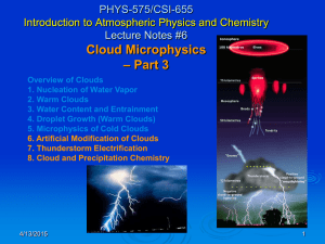 Cloud and Precipitation Chemistry