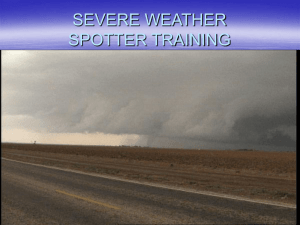 SEVERE WEATHER SPOTTER TRAINING