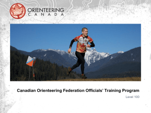 Instructor`s PowerPoint - Canadian Orienteering Federation