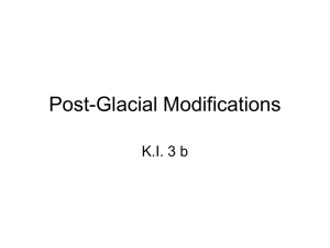 Post-Glacial Modifications