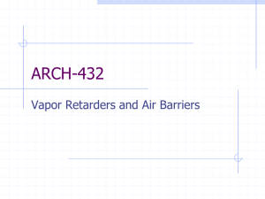 vapor & air barriers