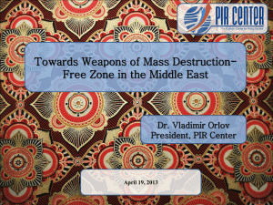 Ten Steps toward the WMD-Free Zone in the Middle East