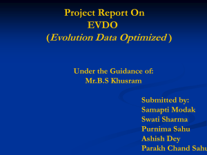 (Evolution Data Optimized ) Under the Guidance of