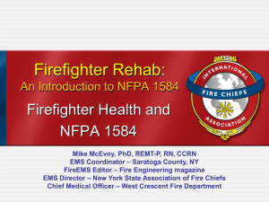 Part 1 – Firefighter Health and NFPA 1584