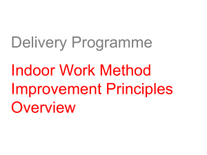 Task 14d - DP Indoor Work Method Improvement