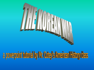 Background of The Korean War