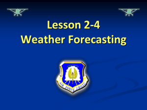 Lesson 2-4 Slides Weather Forecasting