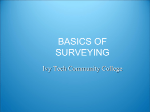 BASICS OF SURVEYING - Ivy Tech -