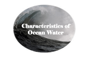 Characteristics of Ocean Water