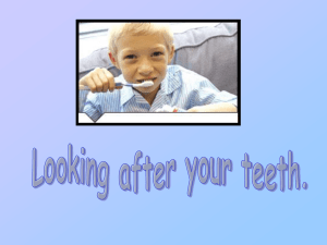 Looking after you teeth