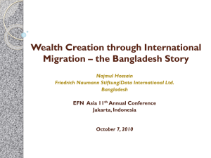 Wealth Creation through International Migration