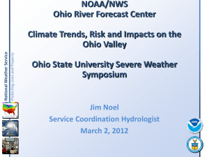 Climate Trends, Risk and Impacts to the Ohio Valley