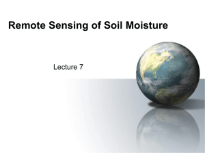 Remote Sensing of Soil Moisture
