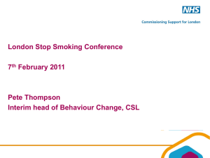 Stop Smoking conference slides